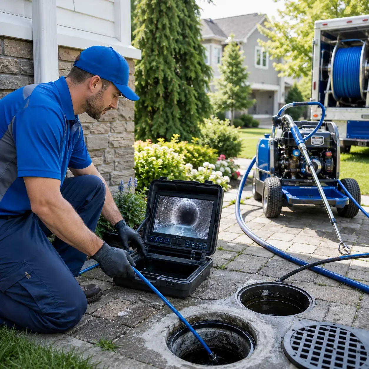 Outdoor drain cleaning professionals serving Blandon, PA