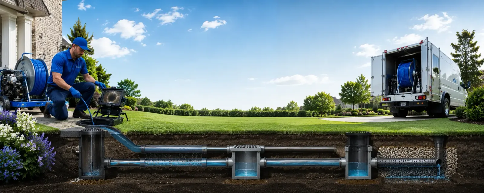 Outdoor drain cleaning information for Blandon, PA